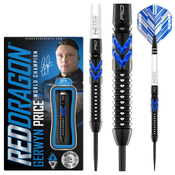 Red Dragon Gerwyn Price Blue Ice Special Edition Steeldarts Details